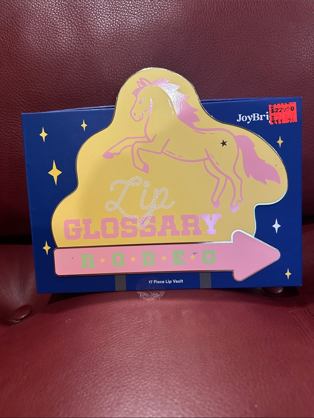 NWT Ulta Beauty Lip Gloss Set Tin - Yellow & Pink with Blue Box